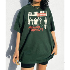 Women's 1d Graphic Print Washed T-shirt