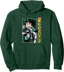 Deku Action Pose Graphic Pullover Hoodie