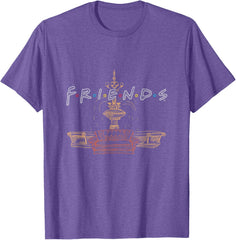 Friends Couch Fountain Graphic T-Shirt