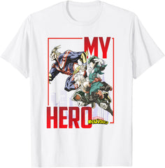 My Hero All Might Deku Bakugo Graphic T-Shirt