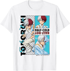 Todoroki Half-Cold Half Hot Anime T-Shirt