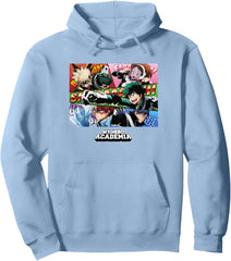 Midoriya Bakugo Uraraka Class 1-A Group Pullover Hoodie