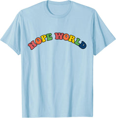 KPOP Multi-color Hope World Printed T-Shirt