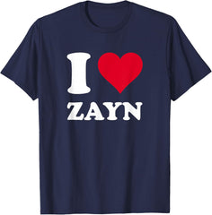 Red Heart I Love Zayn T-Shirt
