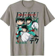 Deku Action Poses Collage Anime T-Shirt