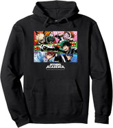 Midoriya Bakugo Uraraka Class 1-A Group Pullover Hoodie