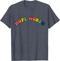 KPOP Multi-color Hope World Printed T-Shirt