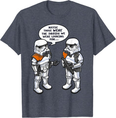 Wrong Droids Funny Comic T-Shirt