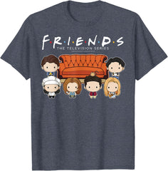 Friends Chibi Characters Printed T-Shirt