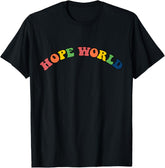 KPOP Multi-color Hope World Printed T-Shirt