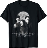 Unisex Black & White Photo Jacob, Bella, Edward Movie T-Shirt