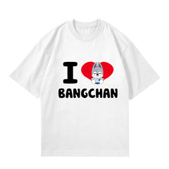 I Love SKZ Cute Print Crew Neck Tee
