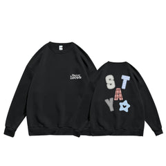 SKZ STAY Print Crew Neck Pullover Sweatshirt