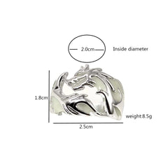 Creative Luminous Dragon Retro Men's Rings