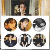 JIN Magazine Tinplate Badge Mirror Keychain