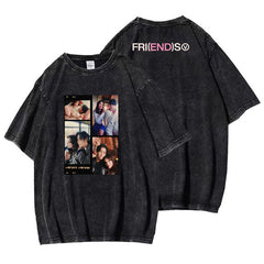 Kpop V Friends Loose Short-sleeved T-shirt