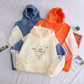 Cute Girls Print Fleece Casual Hoodie