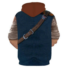 Unisex Jedi Digital Printed Cosplay Loose Hoodie