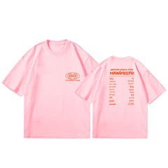 KPOP Manifesto Letter Short-sleeved Tee