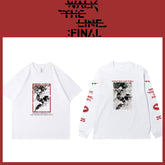 Kpop Graphic Print Cotton Long-sleeved T-shirt