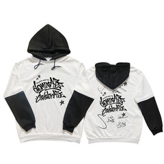 SKZ DominATE Black and White Sleeves Hoodie
