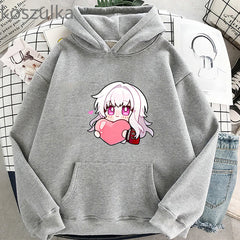 Unisex Lovely Game Anime Print Pullover Loose Hoodie