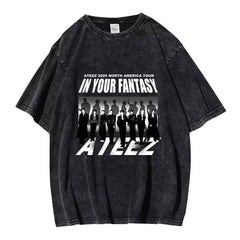 KPOP Album US Tour Poster Washed T-shirt