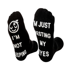 Funny Letter Medium Tube Socks