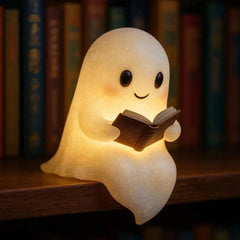 Cute Ghost Reading Book Lamp