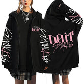 SKZ DO IT Tracks Printed Hooded Zipper Coat