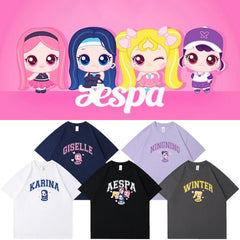 æ Cartoon Print Short-sleeved T-shirt