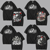 SKZ World Tour Run It Graphic Printed Short Sleeve T-Shirt