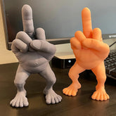MIDDLE FINGER FIGURE WITH LEGS FUNNY OFFICE DESK ORNAMENT