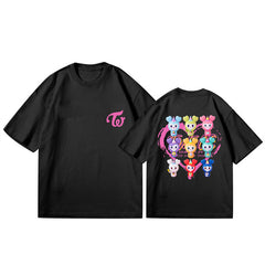 Twice Doll Logo Print Short-sleeved T-shirt