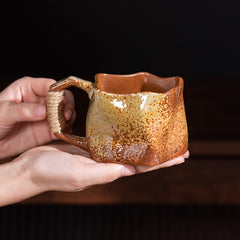 Retro Ceramic Irregular Pottery Mug