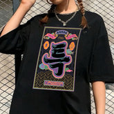 Unisex Kpop Printed Loose Short Sleeved Cotton T-shirt