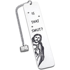 PEEKING JESUS - IS THAT SMUT? - METAL BOOKMARK