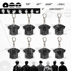 BANGTAN Jersey Acrylic Pendant Keyring