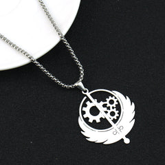 Jedi Logo Stainless Steel Necklace