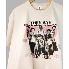 Unisex Letter Short-sleeved Loose T-shirt