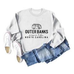 Women's Round Neck Loose Sweatshirt