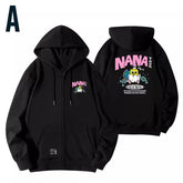 Women's Kpop Printed Loose Zipper Hoodie