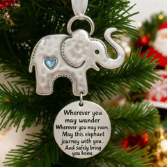 Elephant Friendship Christmas Ornaments