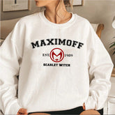 Women's Maximoff Letter Crew Neck Sweatshirt