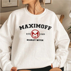 Women's Maximoff Letter Crew Neck Sweatshirt