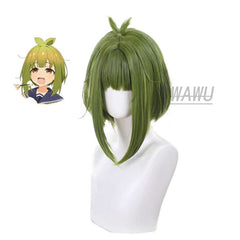 Green Short Hair Anime Cos Wig