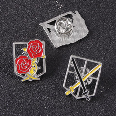 Anime Wings of Freedom Brooch Badge