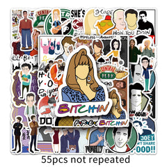 55 Friends Graffiti Waterproof Stickers