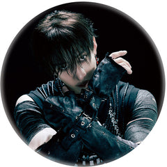 KPOP Tinplate Badge Mirror Keychain Pendant