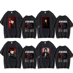 KPOP Album Poster Logo Women's Washed T-shirt